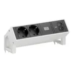 Maitinimo juosta Bachmann DESK 2 2 lizdai USB-C 65 W 0,2 m balta