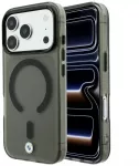Dėklas BMW Sign Frosted IML & MetalL Logo MagSafe do iPhone 18 Pro Max / 17 Pro Max pilka