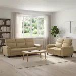 Sofa Sofos komplektas 2 vnt. &Scaron;viesiai rudas Audinys