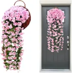 Kabantys dirbtinis rožinis gebenės vijoklis 85 cm N15