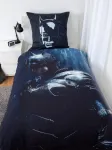 Batman patalynės komplektas, pagalvės užvalkalas apie 80 x 80 cm, antklodės užvalkalas apie 135 x 200 cm, su lygiu prekės ženklo užtrauktuku, 100% medvilnė, Renforc&eacute;