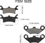 Sollon priekinės ir galinės stabdžių kaladėlės polaris sportsman 500 600 700 800 450 400 magnum 330 325 scrambler 500 400 trail blazer 250 330 trail boss 330 xpedition 325