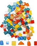 Nurila mozaikos akmenys, spalvingi mozaikos akmenys 200g, mozaikos rinkinys vaikams Crystal Freestone Full Mix namų dekoravimui, nuotraukų rėmeliams, gėlių vazonams, veidrodžiams ir rankdarbiams vonios kambariui (mix Color Series)