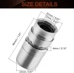 Mromax mai&scaron;ytuvo aeratoriaus antgalio atsarginė dalis, 1.9 cm skersmens vidinis sriegis, virtuvės aeratorius, galvanizavimo procesas, apsauga nuo purslų vonios kambariui, tualetui, virtuvei, kriauklei, mai&scaron;ytuvui, bidė, sidabrinis