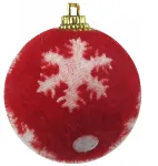 Trend-deco Kalėdiniai žaisliukai su snaigėmis, 6 vnt., 7 cm