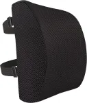 Amazon Basics stačiakampė atminties putų nugaros atrama, juoda, 32,9 cm x 32 cm x 10 cm