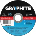 Graphite pjovimo diskas metalui 125 x 1.0 x 22.2 mm