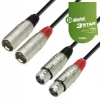Adam Hall K3tmf audio kabelis 2x Xlr - 2x Xlr 1m
