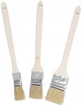 Lux Tools Turbotools radiatorių teptukų rinkinys dažymui ilgas 3 vnt 39 cm mediniai kampiniai