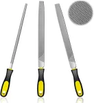 3 dalių deimžinių dildžių rinkinys 200 mm, įskaitant plok&scaron;čias / pusapvales / apvalias mini dildes, adatinių dildžių rinkinys metalui, skirtas vejapjovės peilių galandimui, dildžių rinkinys metalui ir medžiui