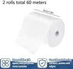 Stoucla 2 ritiniai 5cm x 30m stiklo audinio siūlių juosta stiklo pluo&scaron;to kilimėlis armuotas audinys audinio juosta remontui ir glaistymo darbams