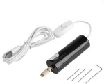 Dc 5 v ne&scaron;iojamas elektrinis gręžtuvas rankinis usb gręžtuvas su 3 dalių antgaliais pcb 0,7&ndash;1,3 mm amatų gręžimo griebtuvo įrankiai