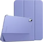 Timovo dėklas, skirtas ipad (a16) 11 kartos 11 colių 2025/ipad 10 kartos 10,9 colių 2022, palaiko automatinio užmigdymo/pabudimo funkciją, permatomas kietas pc galinis dėklas, levandų spalvos