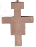 Kustom Art Cucuba kryžius San Damiano ant daugiasluoksnės medienos, atspausdintas lazeriu, lakuotas, antikvarinis rie&scaron;uto apdaila, itali&scaron;kas meistri&scaron;kumas, montuojamas ant sienos (8.5 x 6.5 x 0.5)