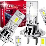 H7 led lemputės 90w su homologacija canbus baltos 1000% h7 galingos xenon led