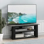 Furinno 12186gyw/bk prancūzi&scaron;ko ąžuolo pilkos spalvos tv staliukas/multimedijos centras 'parsons', 42", pilkas