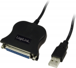 USB kabelis LogiLink USB- A - 1,8 m Juoda (UA0054A)