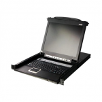 ATEN CL5716N-ATA-AG ATEN KVM 16 prievadų LCD 19 + klaviatūra + jutiklinė plok&scaron;tė USB-PS/2