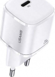 USAMS Tinklo įkroviklis 1xUSB-C T36 mini 20W (only head) PD3.0 Fast Charging baltos spalvos CC124TC02 (US-CC124)