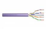 Assmann Electronic DIGITUS montavimo kabelis cat.6 U/UTP B2ca vientisas laidas AWG 23/1 LSOH 100m violetinė folija