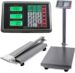 Elektroninės platforminės svarstyklės 100 kg su LCD ekranu