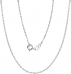 Sidabrinė grandinėlė Anchor 1 mm , briaunų apdirbimas deimantu - 2 g. - 1 mm. - 47