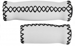 Vairo rankenėlės Velo ProX VLG-617-3A 127/92mm eco-leather baltas-juodas