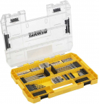 Grąžtas 85 vnt. rinkinys PH, PZ, TX antgaliai, grąžtai medienai, metalui ir betonui, didelis tvirtas dėklas, DEWALT [DT70762-QZ]