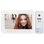 Orno 2 &scaron;eimos vaizdo domofonas, ragelis, spalvotas, 7 colių LCD, OSD meniu, vartų valdymas, baltas NOVEO MULTI2