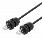 Under_Develo Patch kabelis DELTACO S/FTP Cat6a, 5m, IP68, PG13.5, juodas / SFTP-65AH-WP