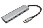 Assmann Electronic DIGITUS USB-C 4 prievadų HUB 4x USB-C 3.1 Gen1 5Gbps