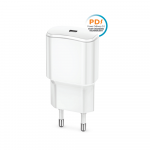 Forever TC-01-20C PD QC įkroviklis 1x USB-C 20W baltos spalvos
