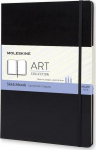 Užra&scaron;ų knygutė Moleskine Sketchbooks A4, baltais lapais, kietu vir&scaron;eliu, juodos spalvos