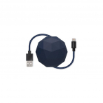 Usbepower Cable 1m Braided - Navy mėlynas