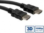 ROLINE HDMI didelės spartos kabelis + Ethernet, M/M 3 m, 3 m, HDMI A tipo (standartinis), HDMI A tipo (standartinis), 3D, garso grąžinimo kanalas (ARC), juodas