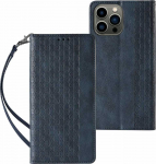 Hurtel Magnet Strap dėklas su dirželiu skirtas Samsung Galaxy S23+, mėlynas