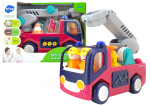 Lean Toys Interaktyvi žaislinė gaisrinė ma&scaron;ina su garsais Hola