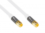 Good Connections Antennenkabel SmartFLEX 5m F-Stecker zu F-Stecker >120dB balta
