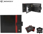 Rovicky Portfel męski sk&oacute;rzany 22323-RVTP Juodas+Raudonas