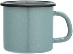 Enameled mug 0,45l dia.9cm h.9cm cream dec.1