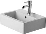 Duravit &bdquo;Vero Handrinse&ldquo; praustuvas, baldų praustuvas, prie sienos tvirtinamas kriauklė, keraminė, balta, 450 mm