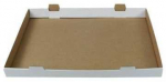 Multi Transportavimo dėžė 600x430x50 mm ruda/balta torto formos žmogaus dydžio, 25 vnt./dėžėje