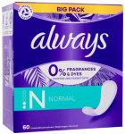 Always Panty liners To Go Normal 20 pcs Slankiojantys įklotai 60ml kelnaitės ir įklotai po gimdymo Moterims