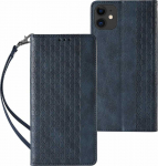 Hurtel Magnet Strap dėklas su dirželiu skirtas iPhone 12, mėlynas