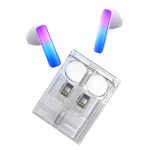 TWS Joyroom JR-TC1 IceLens Series belaidės ausinės su LED lights - baltos spalvos