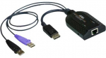 ATEN USB - DisplayPort į Cat5e/6 KVM adapterio kabelis (CPU modulis), USB, USB 2.0, Juodas, 56 mm, 91 mm, 21 mm