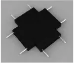 Magnetinės sistemos OPTONICA MINI X formos sujungimas, juodas