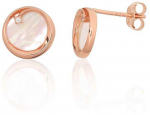 Sidabriniai auskarai &ndash;pusetai - 1.4 g. - 10 mm.