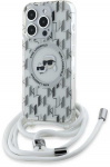 Apple iPhone 15 Pro Max Karl Lagerfeld dėklas Silicone Choupette Head MagSafe (KLHMP15XHCKCLCT) skaidrus