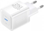 Vention Sieninis įkroviklis, ventiliacija, FEPW0-EU, USB-C, 20W, GaN (balta)
